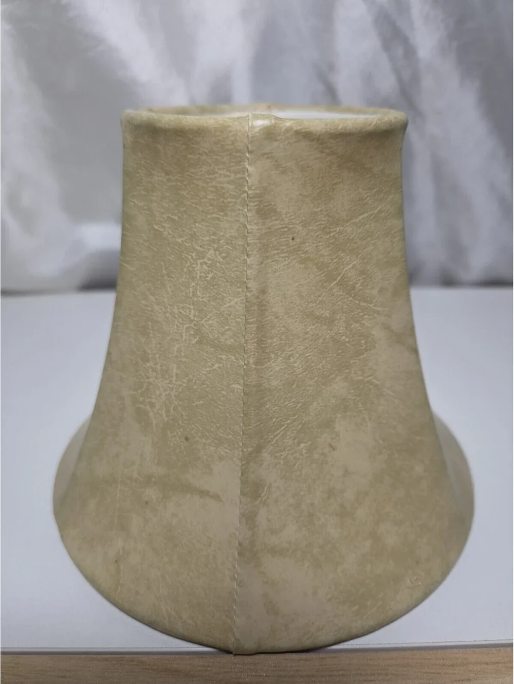Vintage Small Clip-on Faux Leather Distressed Shade 6